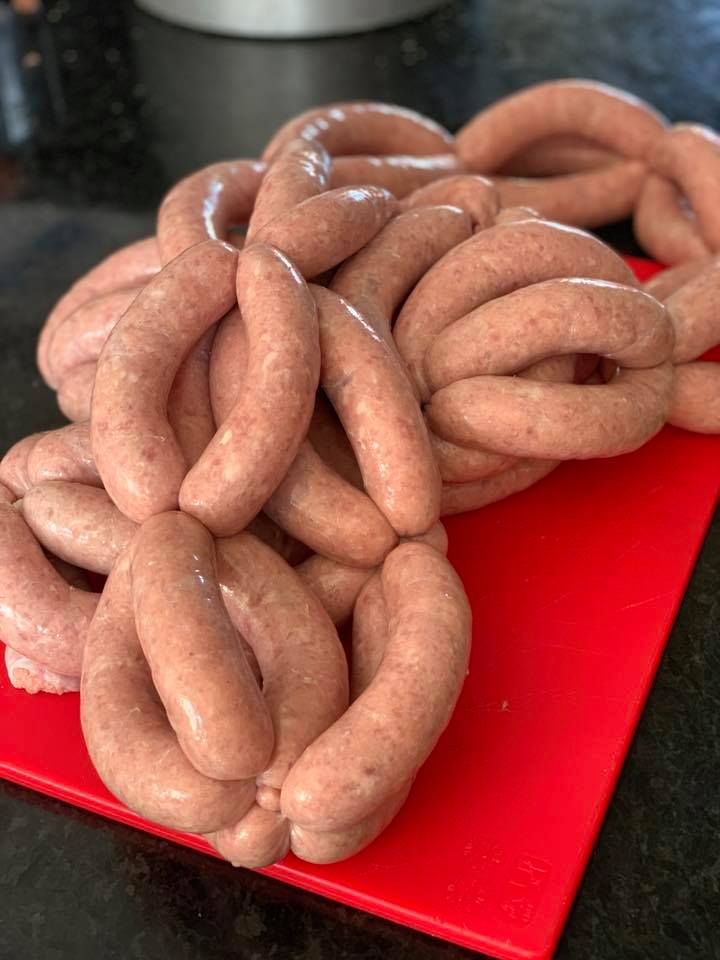 Shropshire Hills Catering homemade Shropshire sausages perfect for the Barbecue