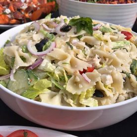 homemade pasta salad for indoor and outdoor events 