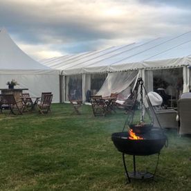Shropshire Hills Catering BBQ for 500 using our new Kadai fire-bowls