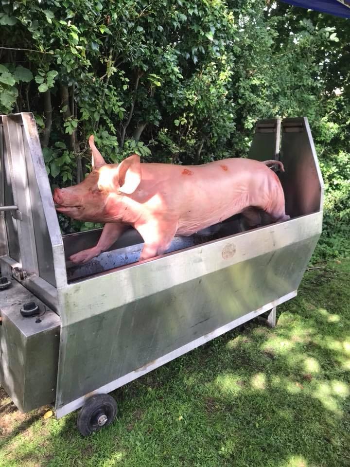 Shropshire Hills Catering hog roast at the Sun Inn Leintwardine