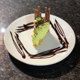 Mint Aero Cheesecake slice