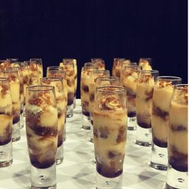 homemade desserts provided for a wedding function